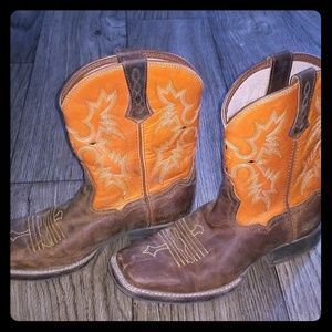 Ariat Youth Tombstone Square Toe Cowboy Boots